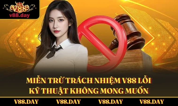 Miễn trừ trách nhiệm V88 lỗi kỹ thuật không mong muốn