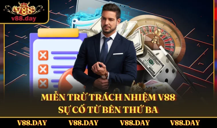 Miễn trừ trách nhiệm V88 sự cố từ bên thứ ba